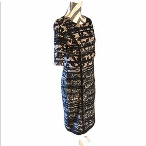 Julian Taylor New York Size 10 Dress Black & Cream